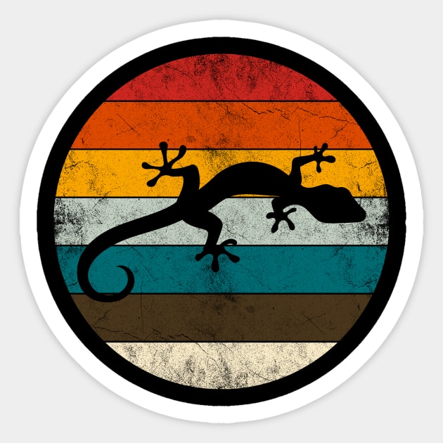 Reptile Retro Cute Geckos Sticker by shirtsyoulike